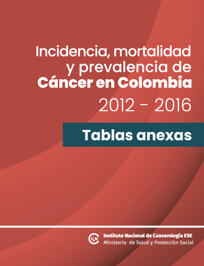 Incidencia, mortalidad y prevalencia de Cáncer en Colombia 2012-2016