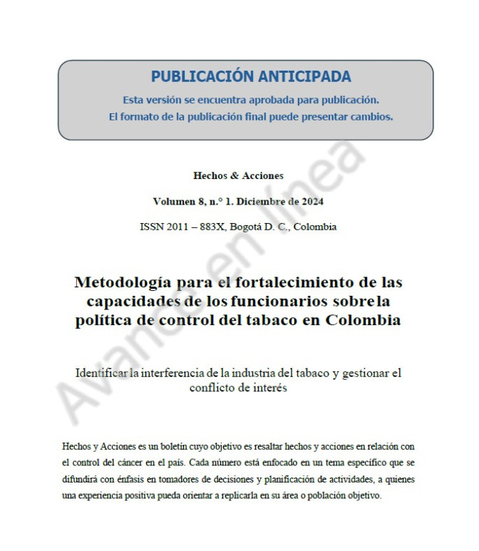 Hechos y Acciones Metodología para el fortalecimiento de las capacidades de los funcionarios sobre l