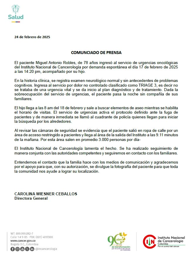Comunicado de prensa