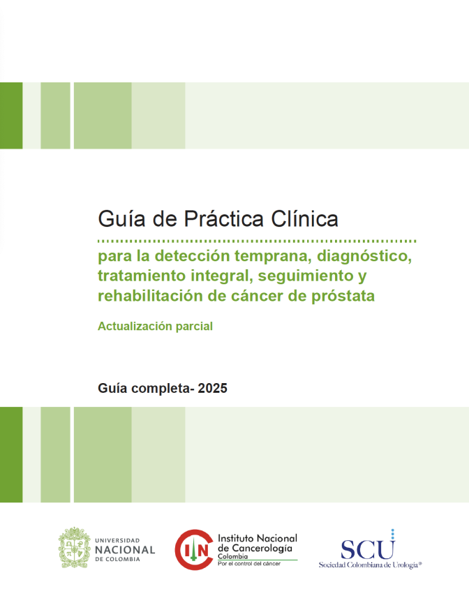 Guía de práctica clínica para la detección temprana, diagnóstico, tratamiento integral, seguimiento y rehabilitación de cáncer de próstata - versión completa 2025