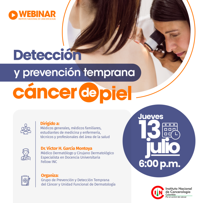 Webinar : Detección y prevención temprana cáncer de piel 