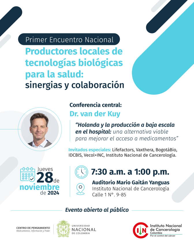 Primer encuentro nacional productores de tecnologías biológicas para la salud