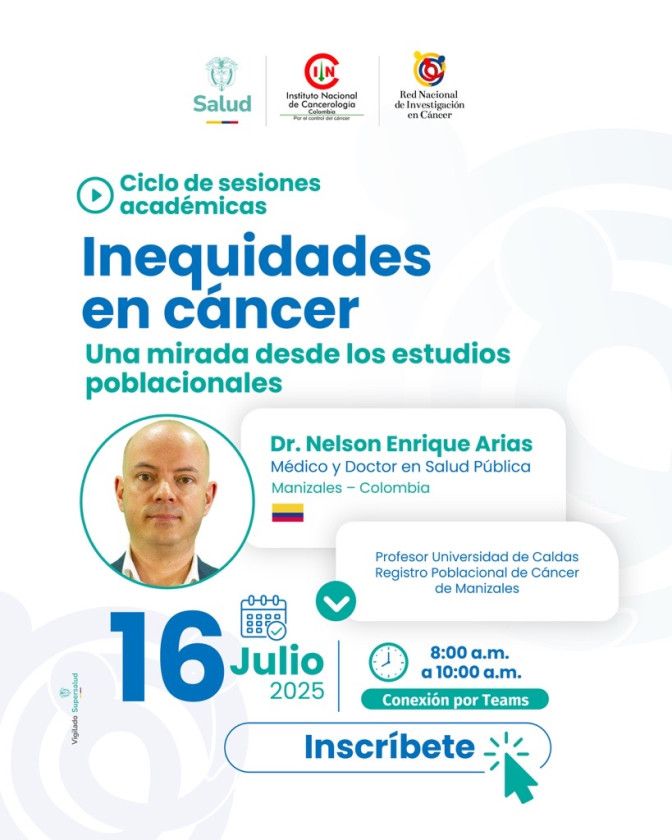 Ciclo de sesiones académicas - Inequidades en cáncer