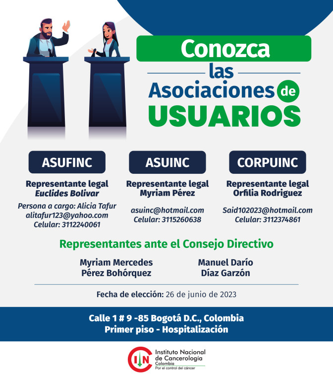 Asociaciones de usuarios en el INC