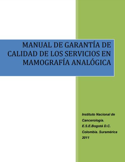 Control de calidad para los servicios de mamografía analógica