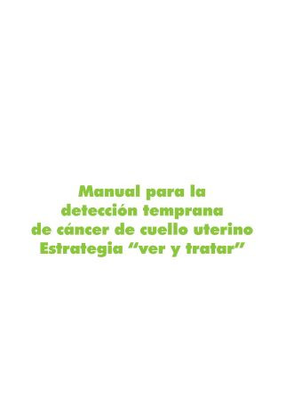 Estrategia VER y TRATAR "Técnicas de inspección visual VIA VILI"