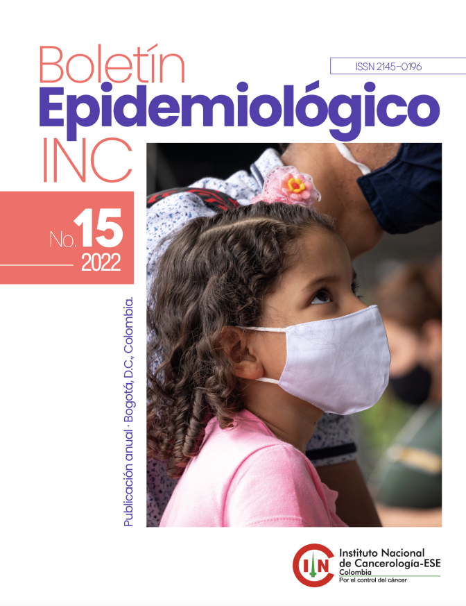 Boletín epidemiológico INC No. 15, Año 2022