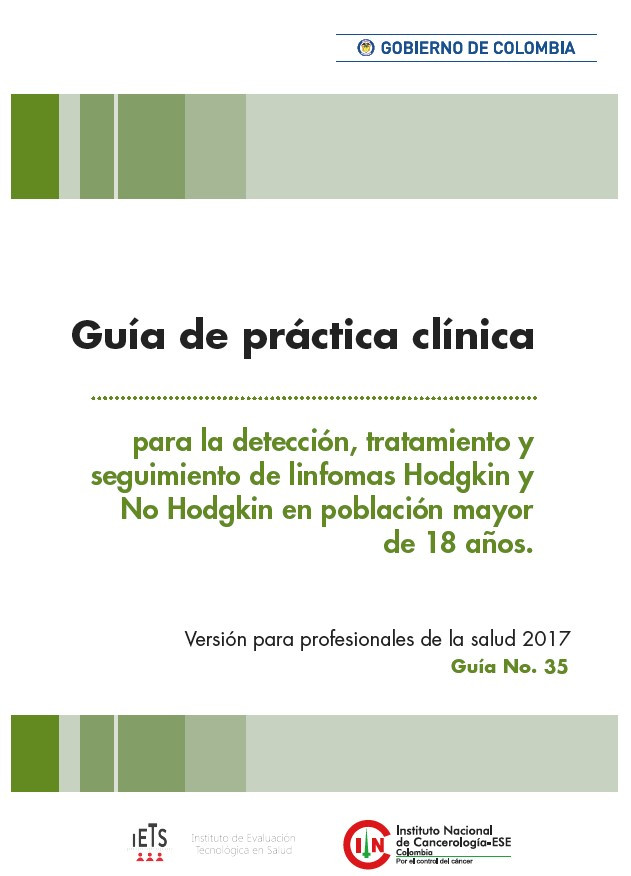 GPC para la detección, tratamiento y seguimiento de linfoma Hodgkin y No Hodgkin en adultos - versió