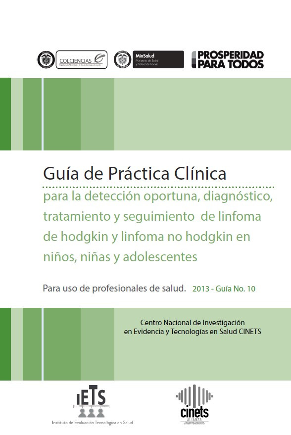 GPC para la detección, tratamiento y seguimiento de linfoma Hodgkin y No Hodgkin en  niños - versión