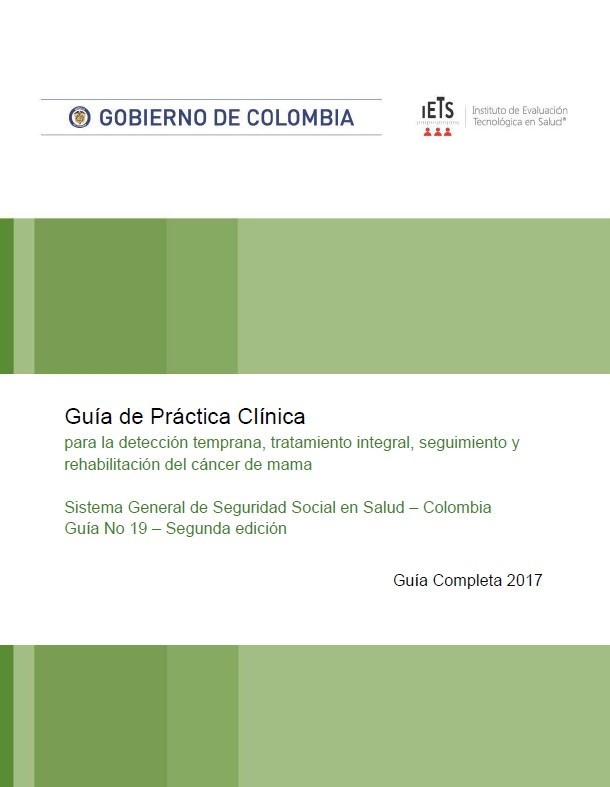 GPC para la detección temprana, tratamiento integral, seguimiento y rehabilitación del cáncer de mam
