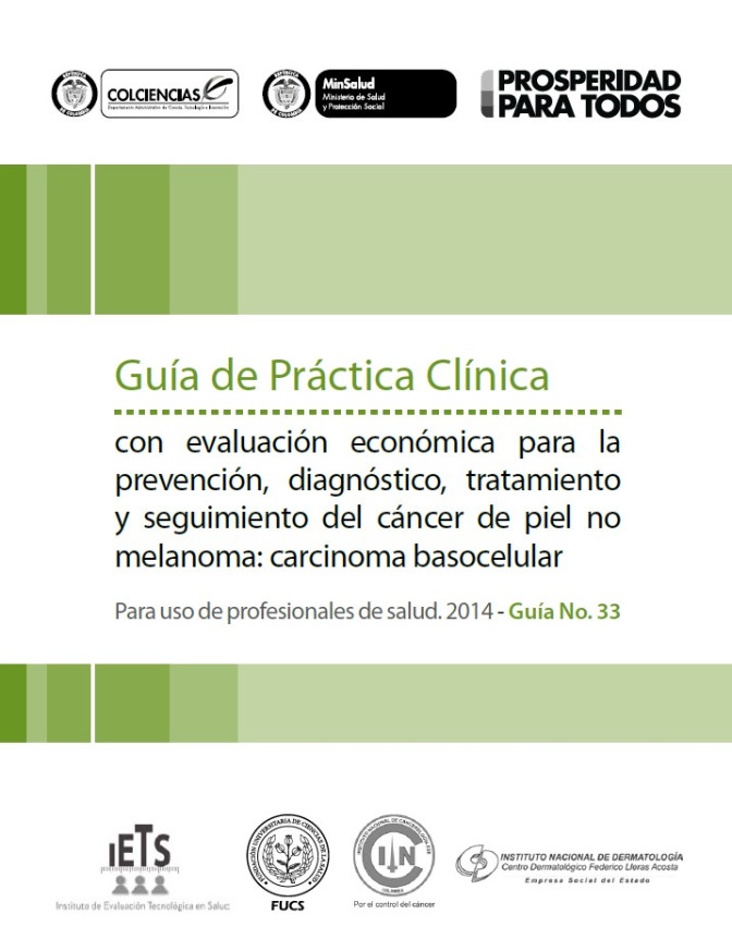 GPC para para la prevención, diagnóstico, tratamiento y seguimiento del carcinoma basocelular - vers