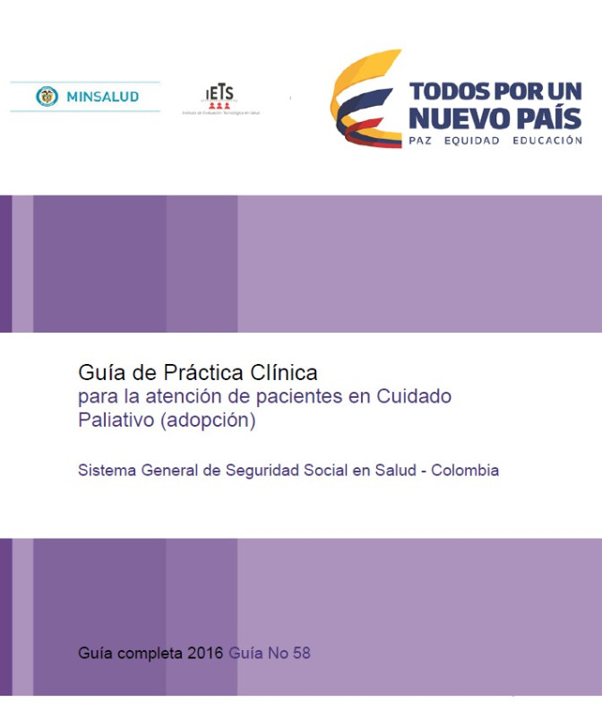 GPC para la atención del Cuidado Paliativo - Guía completa - 2016