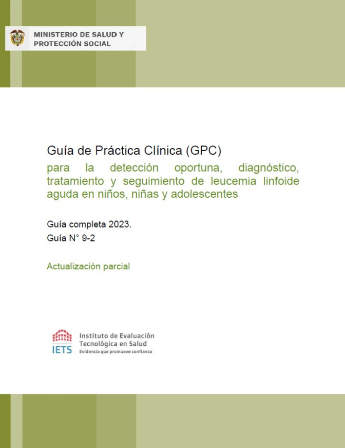 GPC para la detección oportuna, diagnóstico, tratamiento y seguimiento de leucemia linfoide aguda en