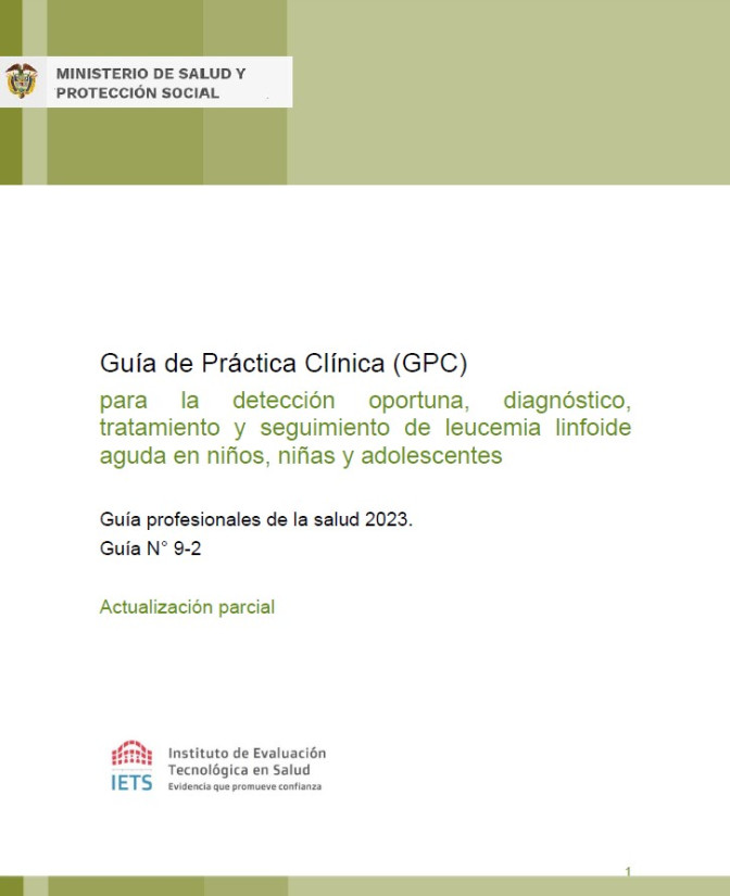 GPC para la detección oportuna, diagnóstico, tratamiento y seguimiento de leucemia linfoide aguda en