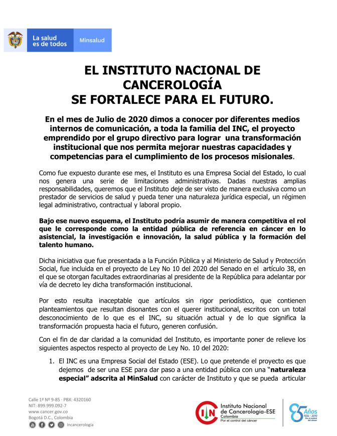 El INC se fortalece